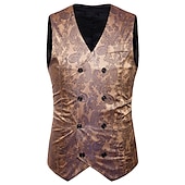 cheap Tops-Vintage Gothic Royal Style Masquerade Vest Waistcoat Plague Doctor Jacquard Jacquard Men&#039;s Christmas Halloween Carnival Event / Party Carnival of Venice Adults&#039; Vest