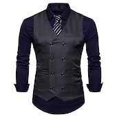 ieftine Costume pentru bărbați din anii 1920-Elegant Epocă klasické Mascaradă Γιλέκο Vestă Domn Kingsman Nași de Căsătorie Imprimare Costume de fancy Bărbați Halloween Carnaval Mascaradă Nuntă Invitat la nunta Evenimente / Petrecere Adulți Vestă