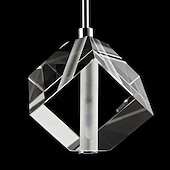 voordelige Eilandlichten-1-licht 9cm kristal mini hanglamp led metalen mini gegalvaniseerde eilandverlichting moderne eigentijdse stijl keuken eetkamer thuis bar licht 110-120v 220-240v