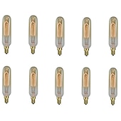 billige Glødelamper-10stk / 6stk 40w e14 t10 varm hvit 2200-2700 k retro / dimbar / dekorativ glødelampe vintage edison lyspære 220-240 v