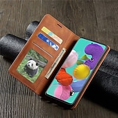 cheap Samsung Cases-Phone Case For Samsung Galaxy S24 S20 Plus S20 Ultra S20 S25 Ultra Full Body Case Leather Flip Flip Card Holder Magnetic Solid Colored PU Leather