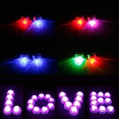 cheap Underwater Lights-12pcs Underwater Submersible LED Pool Light Waterproof with Remote Control for Bath Tub Vase Aquarium Party Wedding Decor Battery Operated