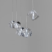 voordelige Eilandlichten-1-licht 9cm kristal mini hanglamp led metalen mini gegalvaniseerde eilandverlichting moderne eigentijdse stijl keuken eetkamer thuis bar licht 110-120v 220-240v
