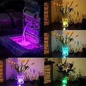 cheap Underwater Lights-12pcs Underwater Submersible LED Pool Light Waterproof with Remote Control for Bath Tub Vase Aquarium Party Wedding Decor Battery Operated