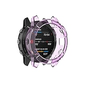 Недорогие Чехлы для умных часов-Чехол для часов Совместим с Garmin Garmin Fenix 6 / Fenix 6 Pro / Fenix 6S / Fenix 6S Pro / Fenix 6X / Fenix 6X Pro Ударопрочный чехол ТПУ Часы Крышка
