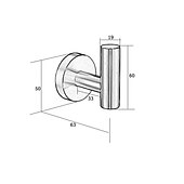 economico Ganci porta accappatoio-Appendi-accappatoio Nuovo design / Adorabile / Creativo Moderno / Modern Acciaio inossidabile / Acciaio a basso tenore di carbonio / Metallo 1pc - Bagno Montaggio su parete