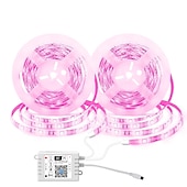 cheap Remote Control-10m 32.8ft Smart App Control Flexible Led Strip Light 5050 RGB SMD 360 LEDs Work with Alexa Google 12V 4A Adapter Kit