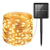 cheap Solar String Lights-Elegant Wedding Party Reception 20M 200LED Solar String Lights - Waterproof, 8 Modes, Outdoor Fairy Lights for Garden Holiday Decor