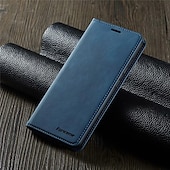 cheap Samsung Cases-Phone Case For Samsung Galaxy S24 S20 Plus S20 Ultra S20 S25 Ultra Full Body Case Leather Flip Flip Card Holder Magnetic Solid Colored PU Leather