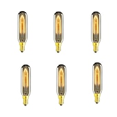 billige Glødelamper-10stk / 6stk 40w e14 t10 varm hvit 2200-2700 k retro / dimbar / dekorativ glødelampe vintage edison lyspære 220-240 v