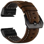levne Pásky na hodinky Garmin-Pásek hodinek pro Garmin Fenix 7 7S 7X 6 Pro Instinct 2X Solar Forerunner 955 945 Epix Approach S62 Enduro Tactix Marq Descent G1 Quatix Pravá kůže Výměna, nahrazení Popruh Quick Fit 20 22 26 mm