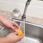 billige Spraykran-kjøkkenutstyr kran lufteovn 2 moduser 360 graders justerbar vannfilter diffusor vannsparende munnstykke krankobling dusj