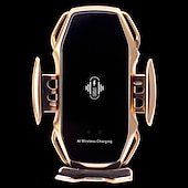billige Bilholder-smart sensor biltelefonholder hurtiglading trådløse ladere infrarød sensor automatikk fastklemming hurtiglader telefonholder feste billader for iphone huawei samsung
