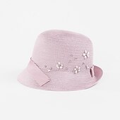 baratos Chapéu de Festa-chapéus de poliéster com 1 peça de cabeça casual floral