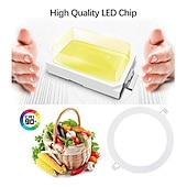economico Lampade LED ad incasso-1 pz 12 w led pancel luce da incasso a led da incasso a incasso rotonda lampada da soffitto a led ac 110 v 220 v lampadina a led camera da letto cucina coperta illuminazione a led
