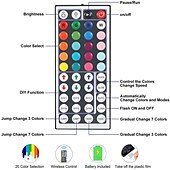 Недорогие Дистанционное управление-светодиодные ленты RGB 65.6ft -20m 32.8ft-10m ленточный свет smd5050 светодиодные ленты с пультом дистанционного управления с 44 клавишами ИК-пульт и источник питания 12v гибкое изменение цвета
