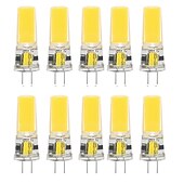 preiswerte LED Doppelsteckerlichter-10 Stück G4 3 W 450 lm COB 2508 LED-Bi-Pin-Glühbirne für Schrankbeleuchtung, Deckenleuchten, Wohnmobile, Boote, Außenbeleuchtung, entspricht 100 W Halogen, warmweiß, kaltweiß
