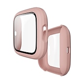 ieftine Carcase Smartwatch-Carcase Compatibil cu Fitbit Versa 2 Plastic / Sticlă Temperată Uita-te Capac