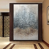 cheap Abstract Paintings-Large Oil Painting 100% Handmade Hand Painted Wall Art On Canvas Grey Modern Abstract Classic Home Decoration Decor Rolled Canvas No Frame Unstretched