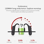 tanie Słuchawki sportowe-LITBest DYY-1 Słuchawki przewodnictwa kostnego Słuchawki na przewodnictwo kostne Bluetooth5.0 Stereofoniczny na Apple Samsung Huawei Xiaomi MI