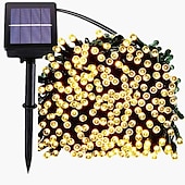 voordelige Zonne-lichtslingers-solar led string light outdoor lichtslingers 22m 200led 8 functie kerstverlichting outdoor waterdichte tuin gazon binnenplaats kerstversiering licht