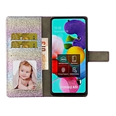 זול תיק טלפון אחר-טלפון מגן עבור Huawei מארז כרטיס ארנק P40 P40 Pro P20 P20 Pro P20 lite P30 P30 Pro P30 Lite P10 Lite P10 מחזיק כרטיסים עם מעמד מגנטי פרפר זוהר ונוצץ עור PU