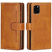 abordables Coques iPhone-téléphone Coque Pour iPhone16 iPhone 15 Pro Max Plus iPhone 14 13 12 11 Pro Max Mini X XR XS Max 8 7 Plus Portefeuille Couvercle rabattable Avec Support Magnétique Protection complète du corps