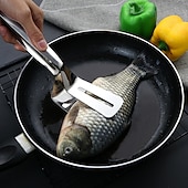 cheap Meat Tools-Barbecue Tongs Stainless Steel Fried Steak Shovel Fish Spatula Meat Clips Bread Clamp Kitchen Tools Accessories