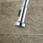abordables Pommeaux de douche-Faucet Nozzle Multi-Function Silvery Replaceable Pull out Shower Spray Head ABS Plastic Material Adjustable to Spray and Centest Waterflow Mode