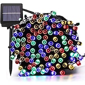 voordelige Zonne-lichtslingers-solar led string light outdoor lichtslingers 22m 200led 8 functie kerstverlichting outdoor waterdichte tuin gazon binnenplaats kerstversiering licht