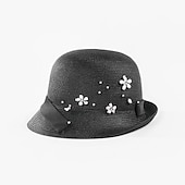baratos Chapéu de Festa-chapéus de poliéster com 1 peça de cabeça casual floral