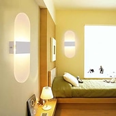 cheap Flush Mount Wall Lights-1-Light LED Wall Sconce Indoor Modern Acrylic Light Fixture for Bedroom Bathroom Corridor Stairs 6W Contemporary Wall Lamp