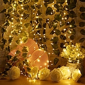 cheap Battery String Lights-2m 200 LEDs Firecracker String Lights, Outdoor Waterproof Christmas Decorative Lights with Remote Control, 8 Modes, Dimming, and Timer for Holiday Parties