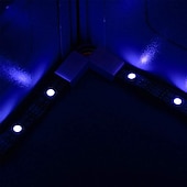 olcso LED-kiegészítők-6 db 4-tűs rgb led könnyű szalagcsatlakozó led pbc 10mm-es gömb nélküli szalag forrasztás nélküli adapterhez SMD 5050 többszínű led csíkhoz dc5-36v