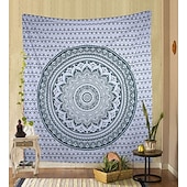 billiga Mandala Tapestry-mandala bohemisk stor vägg gobeläng konst dekor filt gardin hängande hem sovrum vardagsrum sovsal dekoration boho hippie psykedelisk blomma blomma lotus indisk