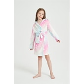 abordables Pijamas Kigurumi-Carnaval Bloque de color Pijamas Kigurumi Bata de baño Unicornio Caballo volador Pijamas de una pieza Pijamas Kigurumi Disfraz divertido por Niños Niños y niñas Navidad Víspera de Todos los Santos