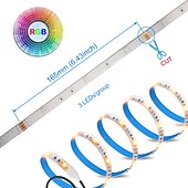 cheap Waterproof Strip Lights-LED Strip Lights 5 Meters Waterproof Flexible LED Light Strips 90x5050 RGB SMD LEDs IR 44 Key Controller with Installation Package and 12V Adapter Kit