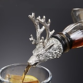 tanie Akcesoria barmańskie-wino likier spirytusowy głowica zwierząt głowa ze stali nierdzewnej unikalne korki do butelek aeratory narzędzia barowe