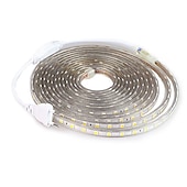 cheap Waterproof Strip Lights-3M SMD 5050 LED Strip light Waterproof 220V 5050 LED Strip Lights Diode Tape Holiday Decoration Lamp LED String Ribbon 60LEDs/M With EU Plug