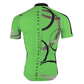 abordables Maillots pour hommes-Homme Maillot Velo Cyclisme Manche Courte Cyclisme Maillot Top avec 3 poches arrière VTT Vélo tout terrain Vélo Route Respirable Séchage rapide Résistant aux ultraviolets Zip frontal Blanche Jaune