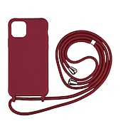 cheap Samsung Cases-Phone Case For Samsung Galaxy S24 S23 S22 S21 S20 Plus Ultra S25 Ultra Silicone Case with Adjustable  Neck Strap Kickstand Shockproof Solid Color Solid Colored TPU