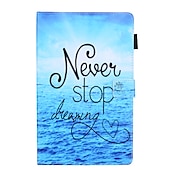 abordables Coques pour tablettes Samsung-Tablette Etuis coque Pour Samsung Galaxy Tab Un 8.4&quot; 2022 2021 2020 2019 Avec Support Porte Carte Magnétique Papillon Panda Mot / Phrase TPU faux cuir