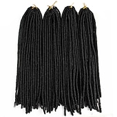 cheap Crochet Hair-Faux Locs Dreadlocks Nu Locs Box Braids Synthetic Hair Braiding Hair 24 roots / pack