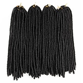 cheap Crochet Hair-Faux Locs Dreadlocks Nu Locs Box Braids Synthetic Hair Braiding Hair 24 roots / pack