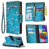 economico Cover Samsung-telefono Custodia Per Samsung Galaxy S24 S23 S22 S21 Plus Ultra A54 A34 A14 A73 A53 A33 A72 A52 A42 Note 10 Plus S25 più Porta carte di credito Fantasia / disegno con cinturino per telefono Flip