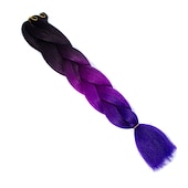 cheap Crochet Hair-Crochet Hair Braids Jumbo Box Braids Ombre Synthetic Hair 24 inch Braiding Hair 6pcs 3pcs 1pc