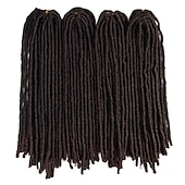 cheap Crochet Hair-Faux Locs Dreadlocks Nu Locs Box Braids Synthetic Hair Braiding Hair 24 roots / pack