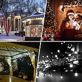 voordelige Zonne-lichtslingers-solar led string light outdoor lichtslingers 22m 200led 8 functie kerstverlichting outdoor waterdichte tuin gazon binnenplaats kerstversiering licht
