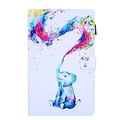 abordables Coques pour tablettes Samsung-Tablette Etuis coque Pour Samsung Galaxy Tab Un 8.4&quot; 2022 2021 2020 2019 Avec Support Porte Carte Magnétique Papillon Panda Mot / Phrase TPU faux cuir