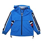 voordelige Bovenkleding-Kinderen Jongens Trenchcoat Afdrukken Basic blauw Klaver